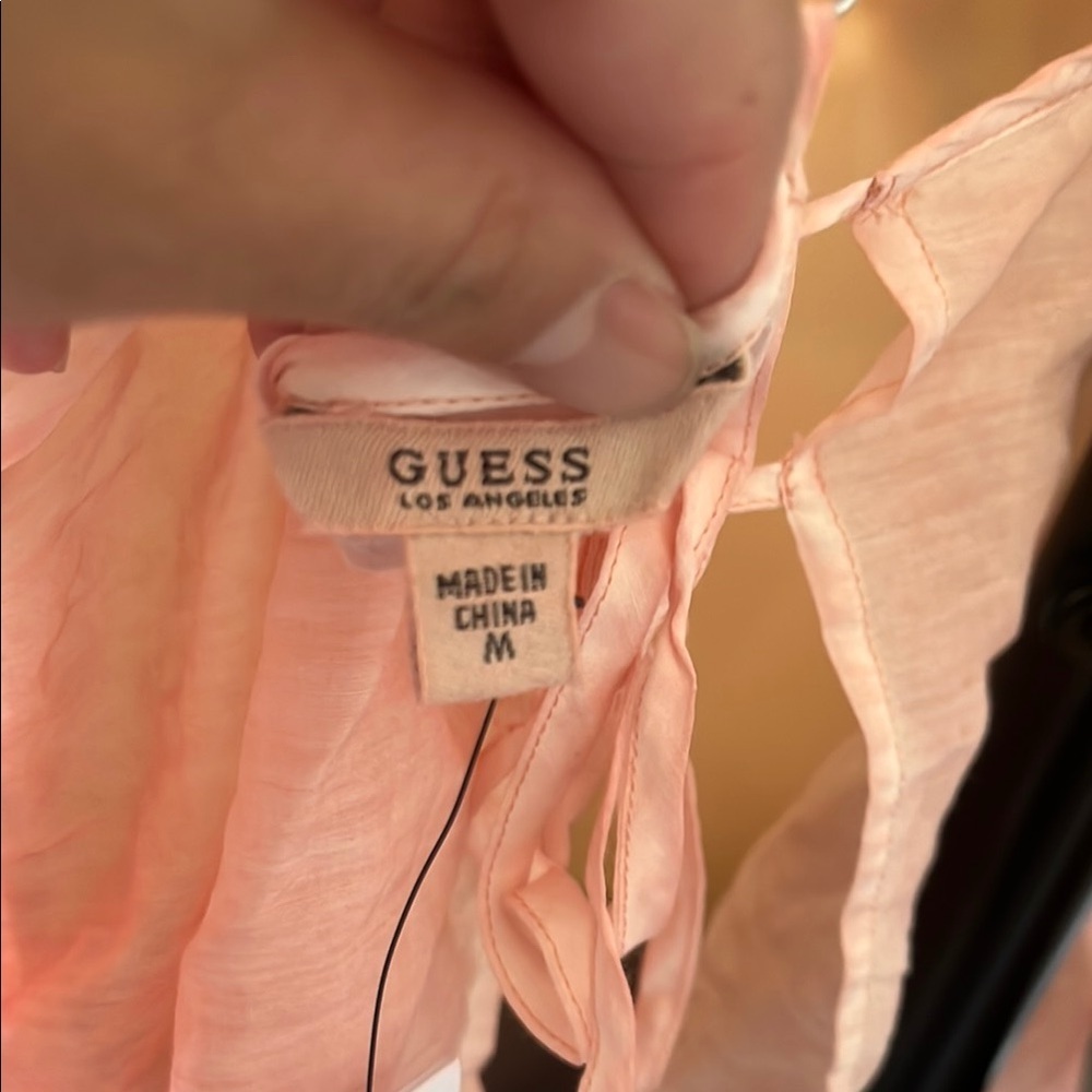 Guess NWT Boho Blush Pink Floral Camisole w Embroidery - Picture 2 of 7
